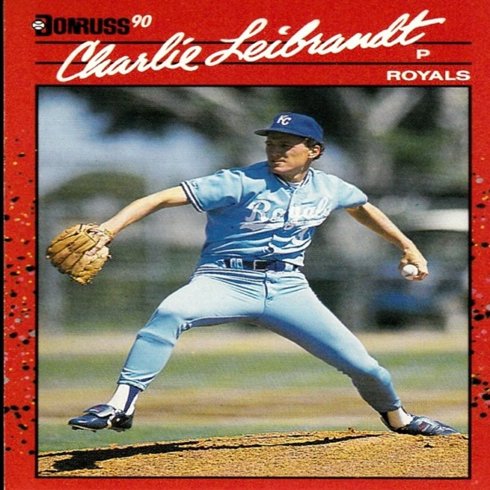 Charlie Leibrandt (KC Royals) 1989 Leaf/Donruss '90 Series Card - Number 208